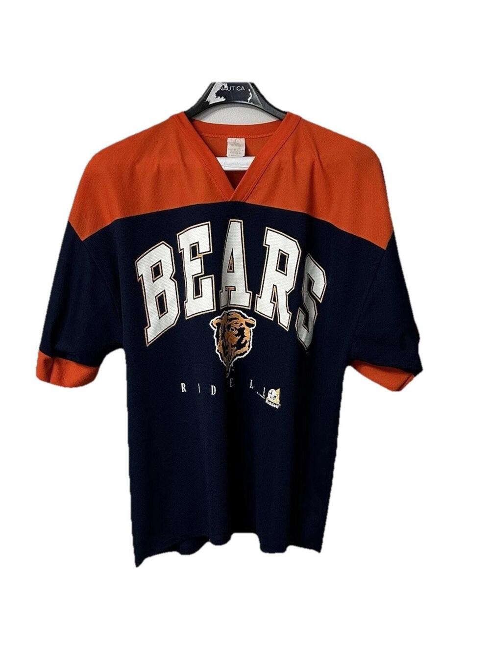 VTG 90s/Y2k Chicago Bears NFL Riddle Jersey Shirt Size XL Football Rare USA Made